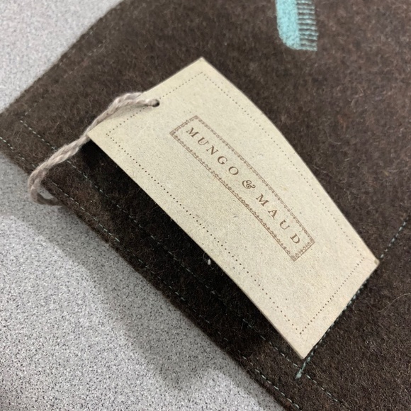Mungo & Maud Brown Wool Felt Embroidered Grooming Bag-NWT - Picture 2 of 8